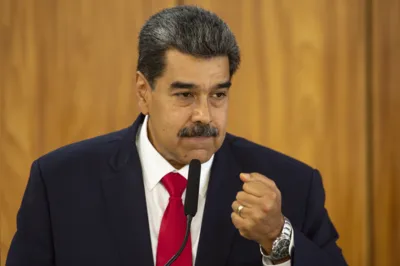Brasília (DF), 29/05/2023 - O presidente da Venezuela, Nicolás Maduro, durante declaração à imprensa após reunião com o presidente Luiz Inácio Lula da Silva, no Palácio do Planalto. Foto: Marcelo Camargo/Agência Brasil