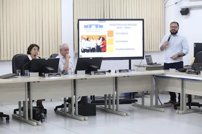 Imagem ilustrativa da imagem Mesa Executiva da Câmara apresenta balanço do biênio 2023-2024