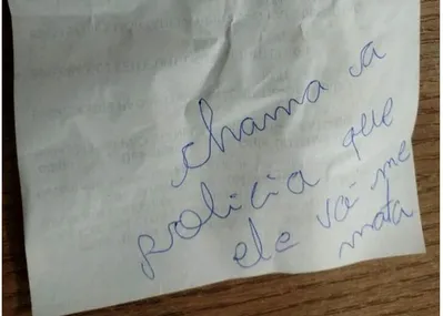 Imagem ilustrativa da imagem Mulher pede ajuda em bilhete e PM prende suspeito de agressão