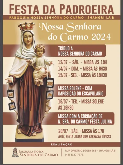 Imagem ilustrativa da imagem Paróquia de Londrina celebra Nossa Senhora do Carmo