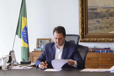 O partido tem bons nomes, espero que o meu possa ser avaliado também",  diz Ratinho Jr sobre a eleição presidencial