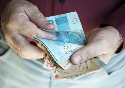 Photographic composition with Real - Brazilian Money