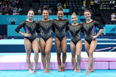 A equipe brasileira de ginástica artística