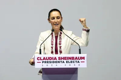 "É hora das mulheres e da transformação", afirma  Claudia Sheinbaum