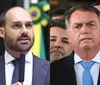 Em mensagem obtida pela PF, Eduardo chama Bolsonaro de ingrato