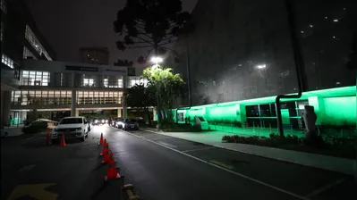 Prédio da Alep adere à campanha de prevenção ao glaucoma e fica iluminado de verde