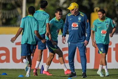 Imagem ilustrativa da imagem Ancelotti comanda primeiro treino da seleção brasileira