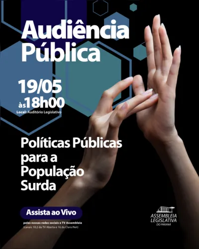 Imagem ilustrativa da imagem Audiência pública debate políticas para a população surda do PR