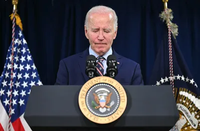 (FILES) US President Joe Biden delivers remarks on the passing of former President Jimmy Carter at The Company House in Christiansted, St. Croix, US Virgin Islands on December 29, 2024. Former US president Joe Biden has been diagnosed with an "aggressive" form of prostate cancer and is reviewing treatment options, a statement from his office said on May 18, 2026. (Photo by SAUL LOEB / AFP)
