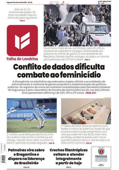 Imagem ilustrativa da imagem Capa 19/05/2025