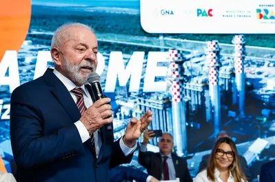 São João da Barra (RJ), 28/07/2025 - Presidente da República, Luiz Inácio Lula da Silva, durante a cerimônia de inauguração da Usina Termelétrica GNA II, no Porto do Açu. Foto: Ricardo Stuckert/PR