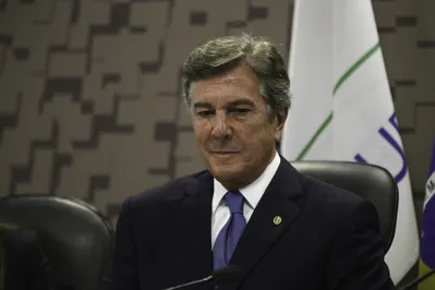 Brasília - Senador Fernando Collor participa de reunião de parlamentares de Brasil e Argentina (Fabio Rodrigues Pozzebom/Agência Brasil)