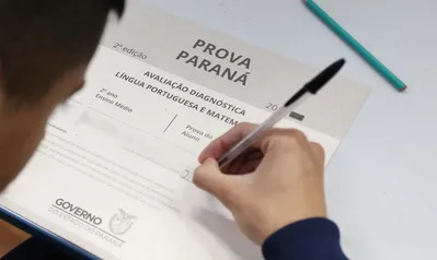Imagem ilustrativa da imagem Prova Paraná terá participação de 1,1 milhão de alunos