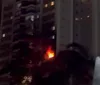 Apartamento pega fogo em Londrina e cão é resgatado pelos bombeiros