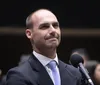 Hugo Motta barra indicação de Eduardo Bolsonaro para líder na Câmara