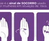 Mulher faz sinal universal de socorro e é salva em Apucarana