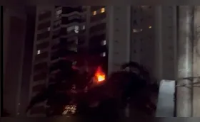 Apartamento pega fogo em Londrina e cão é resgatado pelos bombeiros