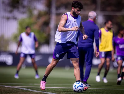"A gente sabe que, depois de uma cirurgia, o retorno é mais complicado. Estou me empenhando muito para estar pronto", disse Yuri Alberto, novidade do Corinthians para o jogo