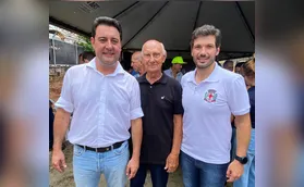 Com o governador do Paraná