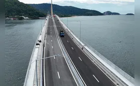 Ponte de Guaratuba é palco da Maratona Internacional do Paraná