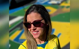 Dora Horvath na torcida pelo Brasil