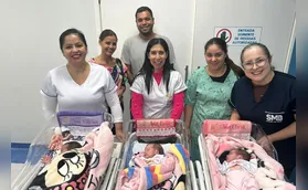 Trigêmeas se recuperam após 24 dias na UTI do Hospital do Norte Pioneiro