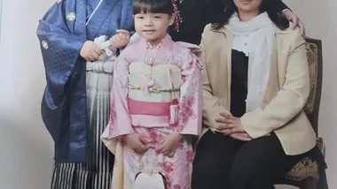 Família Hori em 2011 quando morava no Japão