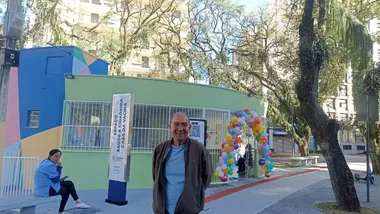 Carlos Frederico, 65 anos: todas as vacinas em dia e feliz com o recém-inaugurado Espaço Saúde & Cidadania - Casa da Vacina,