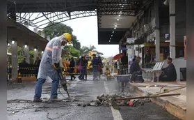 Reforma no Terminal Central avança com interdição da plataforma F