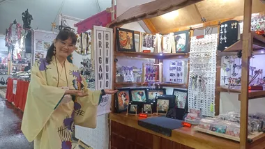 Margareth Watanabe, uma das expositoras do Londrina Matsuri