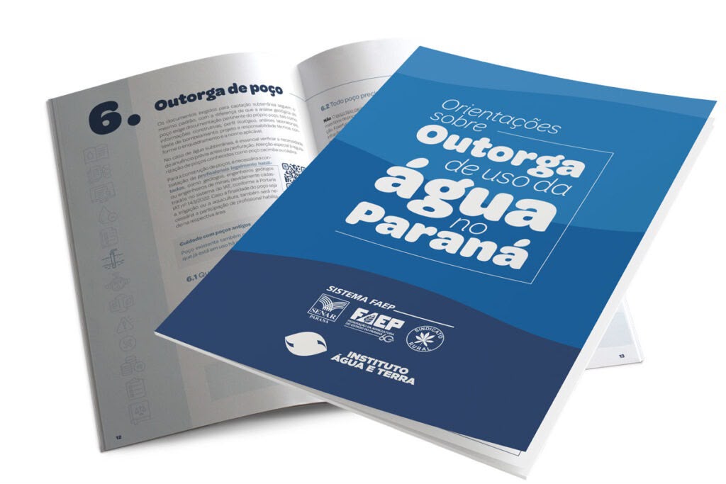 Sistema Faep desenvolve cartilha sobre outorga de uso da água