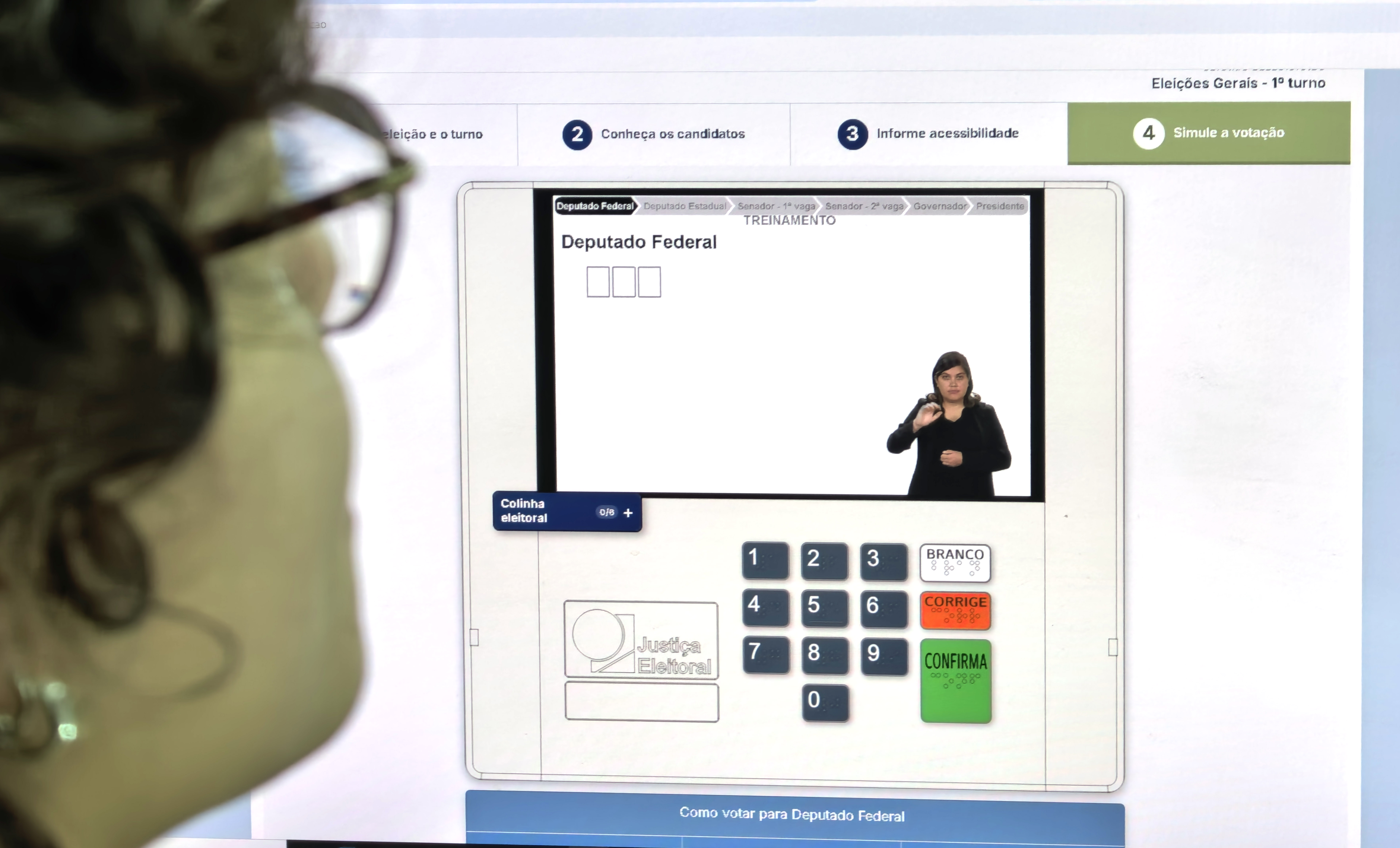 Treine a votação com o simulador da urna eletrônica do TSE