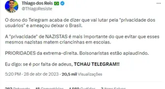 O que o Twitter diz sobre o bloqueio do Telegram? A Folha Confere!