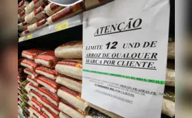 Imagem ilustrativa da imagem Supermercados de Londrina começam a limitar venda de arroz para coibir estoque