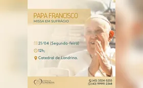 Londrina: veja onde serão celebradas missas em sufrágio ao papa