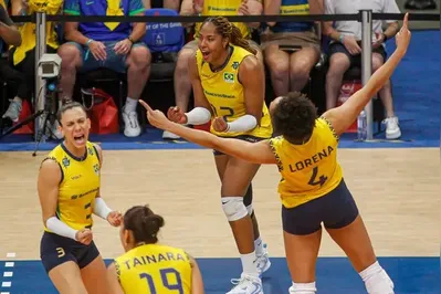 Imagem ilustrativa da imagem Ana Cristina brilha, e Brasil vence a Bélgica na Liga das Nações