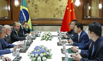 O presidente Lula cumpre agenda com empresários em viagem à China