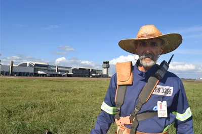 Imagem ilustrativa da imagem No Aeroporto de Londrina, nada escapa aos olhos atentos de Neude