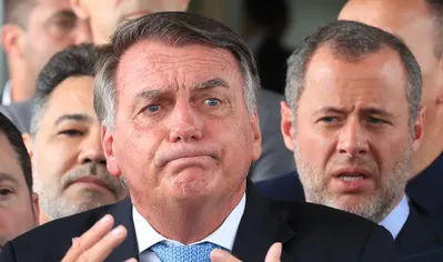 Brasília (DF), 26/03/2025  - Ex-presidente Jair Bolsonaro durante declaração a imprensa após virar Réu no STF. Foto: Lula Marques/Agência Brasil