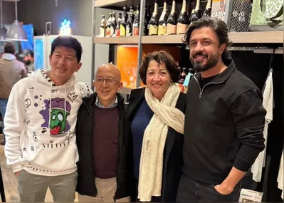 Takeshi Kadoya, do Green Açaí; Marcio Handa, do Mestre Cervejeiro; Elieth Hodas, da Panetteria Palhano; e Fábio Lima, da Quantum Automotive
