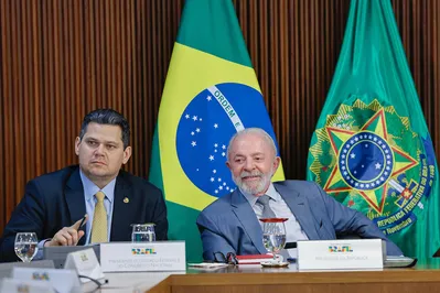 Alcolumbre, presidente do Senado, e presidente Lula