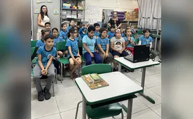 Rede Municipal de Ensino estreita laços com alunos portugueses
