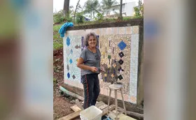 Rosane Araújo faz uma galeria a céu aberto em Londrina