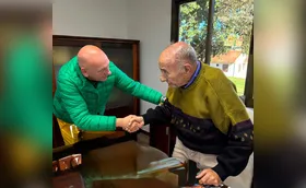 Empresário londrinense recebe visita de Luciano Hang