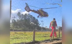 Helicóptero dos bombeiros intensifica busca por Ana Paula em Sapopema