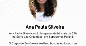 Bombeiros seguem em busca de jovem que desapareceu em Sapopema