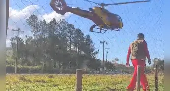 Helicóptero dos bombeiros intensifica busca por Ana Paula em Sapopema