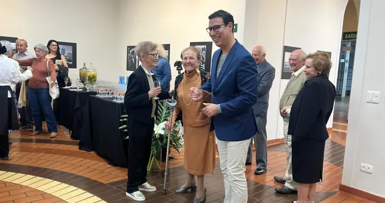 Nadia Sahão e o autor Fábio Luporini