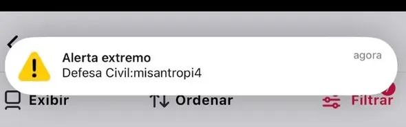 Imagem ilustrativa da imagem Misantropia:  o que significa mensagem disparada em alerta falso da Defesa Civil