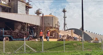 Silo de milho da Cocamar se rompe em Primeiro de Maio e estoque vaza